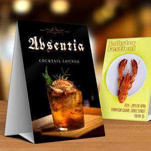 علامة مخصصة على الطاولة المحجوزة علامة بطاقة خيمة للمكتب والحدث والمعرض التجاري - Product Image 3