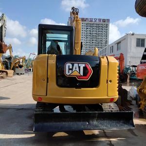 Excavatrice sur chenilles hydraulique mini CE certifiée d'origine japonaise Caterpillar Cat 305.5E2 5,5T avec accessoire tarière Cummins - Product Image 3