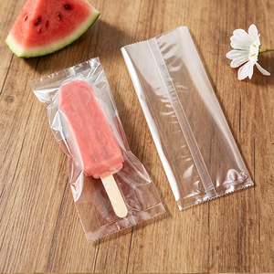 Sacs en plastique transparents avec bâtonnets, jetables, thermoscellables, de qualité alimentaire PE, pour emballage de crème glacée et de bâtonnets glacés DIY - Product Image 3
