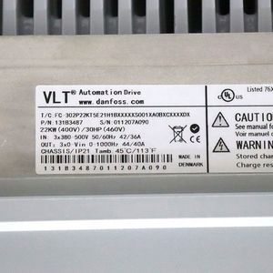 Convertisseur de fréquence pour entraînement automatisé VLT série FC-302 22KW FC-302P22KT5E21H1BXXXXXS001XA0BXCXXXXDX 131B3487 - Product Image 5