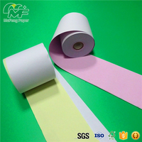 Formulari Triplici A4 60 GSM Senza Carbonio Bianco/Rosa Canarino Alta Qualità 100% Polpa di Legno Vergine Carta per Stampa Digitale