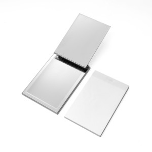 Tùy Chỉnh Engraveable Logo Kim Loại Bạc Mạ Văn Phòng Lưu Ý <span class=keywords><strong>Pad</strong></span> Văn Phòng Phẩm <span class=keywords><strong>Memo</strong></span> Có Thể Thay Thế <span class=keywords><strong>Pad</strong></span> Cho Quà Tặng Doanh Nghiệp - Product Image 3