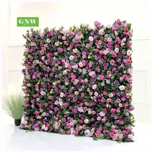 GNW Flower Wall Backdrop Wall Artificial Panel For Wedding Stage Decoration