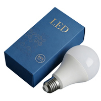 Ampoule LED A19 18W en plastique, lumineuse, E27, pour usage domestique, commercial et en entrepôt
