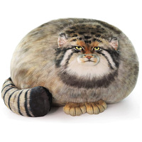 Peluche chat Pallas réaliste, jouet en peluche doux, coussin Kawaii, poupée réconfortante, cadeau, vente en gros