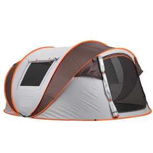 Tente de <span class=keywords><strong>camping</strong></span> en forme de bateau Oxford pour toutes les saisons, entièrement automatique, à ouverture rapide, pour 5 à 8 personnes, imperméable, design tunnel, tente pop-up - Product Image 2