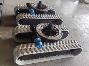 Customized 1ton 2ton 3ton 4ton 5ton <strong>Rubber</strong> Crawler <strong>Track</strong> Undercarriage for Mini Excavator Loader With Rotary Joint - Product Image 6