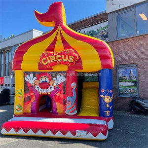 Équipement de location pour événements : Château gonflable coloré en forme de montgolfière avec toboggan aquatique et aire de jeux extérieure - Product Image 5