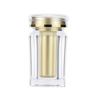 Complément alimentaire NMN en capsules, flacon acrylique 100 ml, conteneur carré transparent, bouchon à vis double couche, haut de gamme