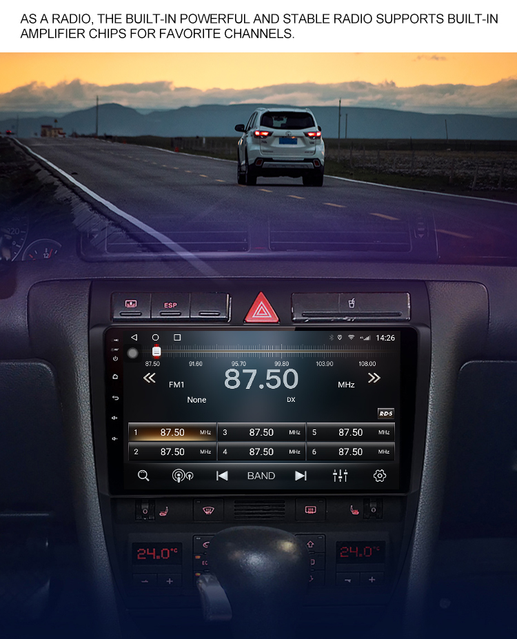 Autoradio Car Radio For Audi A6 C5 1997-2004 2din Multimedia Video GPS Navigation Carplay Android Stereo Headunit