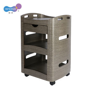 Carrito <span class=keywords><strong>de</strong></span> Almacenamiento Grande <span class=keywords><strong>de</strong></span> Lujo, Carrito <span class=keywords><strong>de</strong></span> Salón <span class=keywords><strong>de</strong></span> Madera con Cajón para Organizador <span class=keywords><strong>de</strong></span> Herramientas <span class=keywords><strong>de</strong></span> Belleza con Ruedas Universales, Disponible en 4 Colores - Product Image 1