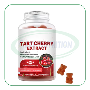 Zumo de cereza orgánica 10:1 extracto gomoso 500mg suplemento OEM Natural tarta gomitas de cereza - Product Image 2