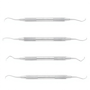 Raspador Dental Profesional de Acero Inoxidable de Doble Punta, Removedor de Sarro y Cálculos Periodontales, Instrumento Dental para Clínicas Dentales - Product Image 1