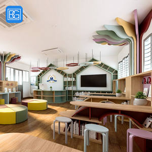 Уникальная школьная библиотека, деревянные полки, мебель, витрина, библиотека, дерево, дизайн интерьера, украшение библиотеки - Product Image 5