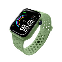 Montre numérique LED carrée pour enfants, garçons et filles, avec logo personnalisé, vente en gros d'usine 2026