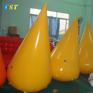 <span class=keywords><strong>Boyas</strong></span> hinchables en forma de lágrima de PVC, <span class=keywords><strong>boyas</strong></span> hinchables para natación en el océano, marcador de agua, 1 m x 1,5 m h - Product Image 1