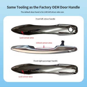 EASYGUARD - Manijas Cromadas para Puerta con Acceso Táctil y Sistema de Entrada sin Llave, Compatible con Toyota Camry con Botón de Encendido OEM - Product Image 3