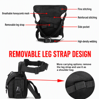 Sac de jambe tactique, sac banane multi-poches pour la randonnée, le camping et les voyages