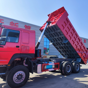 Nouveau camion benne minier poids lourd Howo 6X4, 25 mètres cubes, 371 ch, avec caméra arrière 360° et écran tactile - Product Image 1