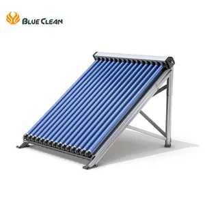 Aço inoxidável não pressurizado Solar Water Heater vácuo tubo de calor tubo de cobre Solar Water Heater with exchanger