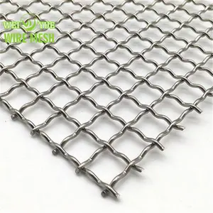 Manufacturer 304 316 Material 3mm Hole Mesh 6 300 Micron Stainless Steel Crimped Wire Mesh