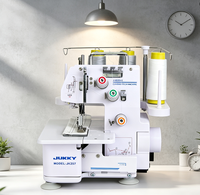 Machine à coudre surjeteuse mini à double aiguille JUKKY 257 pour vêtements, tissus, usage domestique et traitement industriel