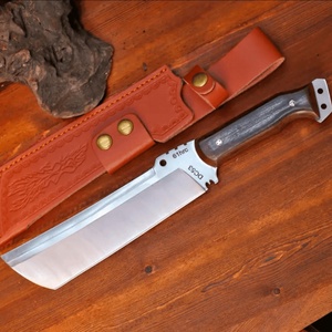 มีดพกพาคุณภาพสูงแบบยุทธวิธี ปรับแต่งได้ตามต้องการ OEM DIY สำหรับเอาตัวรอดในป่า ล่าสัตว์ EDC พับได้ ดามัสกัส ไม้ - Product Image 2