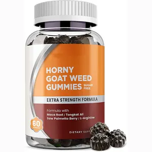 Oem/ODM tự nhiên người đàn ông năng lượng hỗ trợ Horny Goat Weed Gummies L-Arginine Maca Gummies Horny Goat Weed Gummy