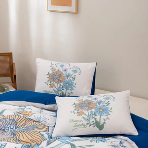 Chic 'bloomin lovely' Floral in bedding Set-đầy màu sắc phong cách Vườn 3PC Duvet cover, sợi vi sợi mềm mại, INS Hot nhà dệt - Product Image 2