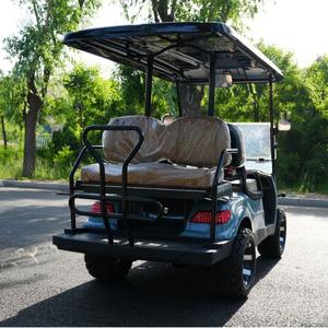 Carrito de golf de 4 + 2 asientos, fuente de fábrica, Parque escénico, Campus, aeropuerto, patrulla, recorrido, golf eléctrico todoterreno - Product Image 5