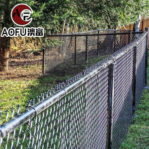 부식 방지 간단한 설치 맞춤형 녹색 PVC 체인 링크 메쉬 놀이터 울타리 체인 링크 울타리 - Product Image 4