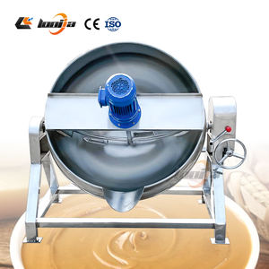 Olla industrial de 300L para cocinar pasta de camarones, <span class=keywords><strong>caramelo</strong></span> y curry, <span class=keywords><strong>con</strong></span> caldera de gas encamisada - Product Image 2