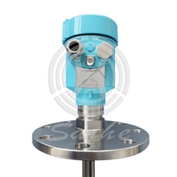 Transmisor de Nivel de Radar Sin Contacto de 80 GHz, Sensor de Nivel de Agua para Tanque de Aleación de Aluminio Anticorrosión, 4-20 mA RS485 0.5%
