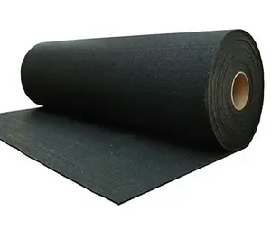 Black/White/Green color pp non woven geotextile fabric for road geotextile