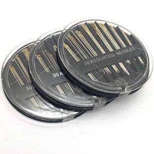 Aiguilles à coudre main avec œil doré, assorties, en acier inoxydable, vente en gros, 50 pièces, 30 rabais - Product Image 2