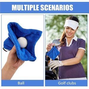 Custom Golf Ball Cleaning Towel Outdoor Sports Cleaner Accessories Golf Club Wiping Cloth Golf Pocket Towel with D <b>Clip</b> - Product Image 4