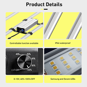 Cultivo vertical hidropónico de alta eficiencia Espectro completo IP66 Impermeable Led Grow Light Lm301h Lm301b Everlight UV IR - Product Image 3