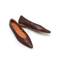 Chaussures plates pour femmes, dessus en cuir véritable, semelle en caoutchouc, légères, style décontracté, respirantes, confortables, multi-saisons