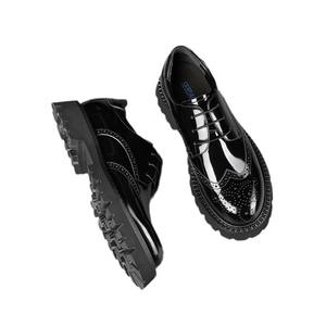 Zapatos Formales de Hombre con Punta Cuadrada Estilo Italiano, con Cordones, Parte Superior de Cuero Genuino Hecha a Mano, Suela de Goma Antideslizante, Zapatos de Negocios - Product Image 5