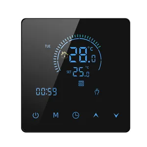 Tuya Casa WiFi Inteligente Underfloor Termostato De Aquecimento Elétrico Display Digital Sem Fio Controlador De Temperatura Touch Screen