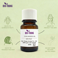 Huile de fruit d'anis étoilé pure et naturelle, directement de l'usine (CAS 8007-70-3) pour les arômes alimentaires, du tabac et industriels - Extrait végétal