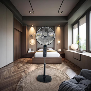 20-inch <strong>Electric</strong> Floor <strong>Fan</strong> Heater, 360-degree Rotation, Quick <strong>Heating</strong>, Suitable for Home Use with Swivel Function - Product Image 6