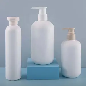 250ml 300ml 500 Ml PP HDPE Top Cap Cosmetic Bottle Soft Touch Feeling Skin Care PET Plastic Shampoo Lotion Bottle