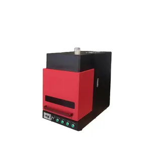 2024 New Design 50 watt Enclosed Mini Fiber Laser Printer Machine for stainless steel logo parameter marking