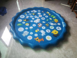 Tapis de <span class=keywords><strong>jeu</strong></span> gonflable pour enfants, jouets d'extérieur en PVC, tapis d'arrosage flottant, tapis d'eau pour bébé, tapis anti-éclaboussures - Product Image 2
