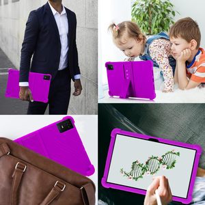 Fundas de Silicona Suave para Tablet TCL <span class=keywords><strong>Tab</strong></span> <span class=keywords><strong>10L</strong></span> Gen 4 2025 de 10.1 Pulgadas, con Soporte Ajustable y Protección Antigolpes - Product Image 5