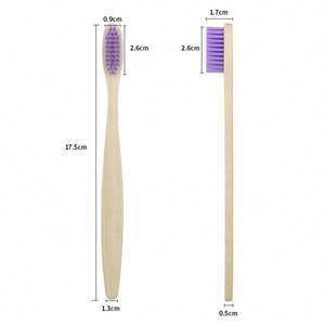 100% Organic Bamboo Toothbrush for Hotels Eco-Friendly Custom Packaging Plastic Handheld <b>Brush</b> <b>Natural</b> Charcoal <b>Bristles</b> OEM - Product Image 6