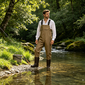 Cuissardes <span class=keywords><strong>de</strong></span> pêche personnalisées avec <span class=keywords><strong>bottes</strong></span>, en nylon durable et imperméable, pour hommes et femmes, pour la <span class=keywords><strong>chasse</strong></span> en extérieur, vente en gros, directement <span class=keywords><strong>de</strong></span> l'usine - Product Image 1
