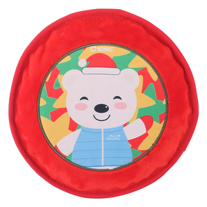 D KING Christmas Flying <span class=keywords><strong>Disk</strong></span> <span class=keywords><strong>Dog</strong></span> Jouets à mâcher grinçants pour chien en cours d'exécution - Product Image 1