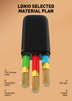 Câble Type-C LDNIO LS241 Prix d'usine 1M 50W Charge rapide Type USB C Câble de chargeur pour téléphone portable Câble de données